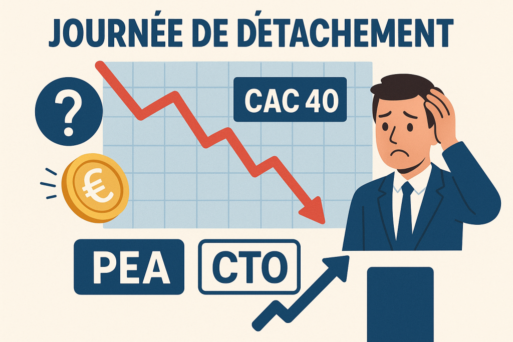 Journée de Détachement : Pourquoi le CAC40 Baisse-t-il (Vraiment) et Comment Réagir sur PEA/CTO ?