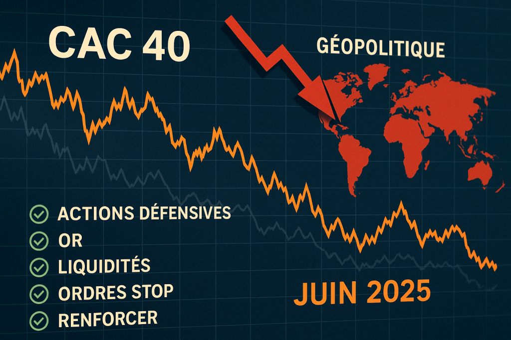 CAC40 et volatilité géopolitique : 5 stratégies concrètes pour défendre votre portefeuille (PEA/CTO) en juin 2025