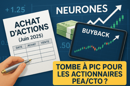 Rachat d'Actions en Direct : Cas Pratique NEURONES (Juin 2025) – Pourquoi le Programme Tombe à Pic pour les Actionnaires PEA/CTO ?