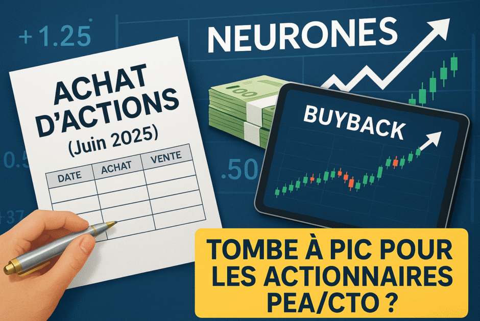 Rachat d'Actions en Direct : Cas Pratique NEURONES (Juin 2025) – Pourquoi le Programme Tombe à Pic pour les Actionnaires PEA/CTO ?