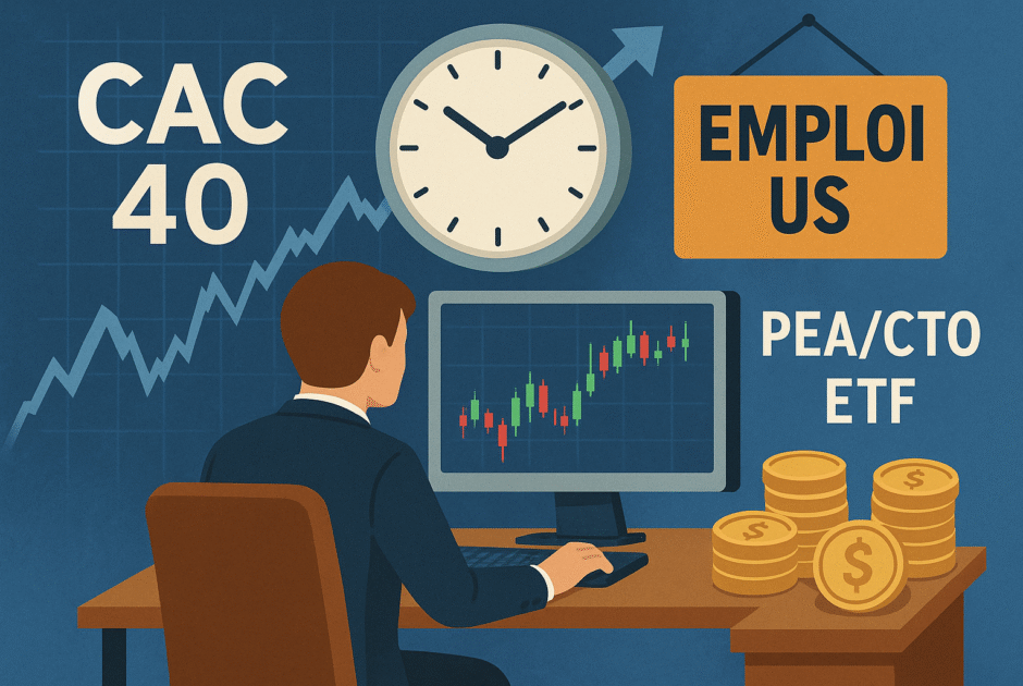 CAC40 en Attente avant l'Emploi US : Faut-il Bouger ou Patienter ? Mode d'Emploi pour Investisseurs PEA/CTO et ETF