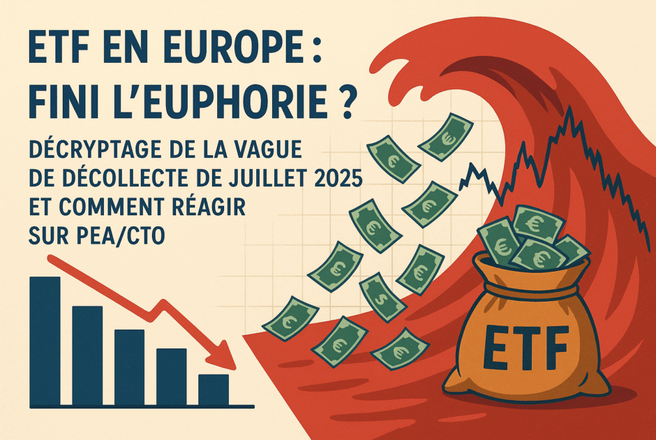 ETF en Europe : Fini l'Euphorie ? Décryptage de la Vague de Décollecte de Juillet 2025 et Comment Réagir sur PEA/CTO