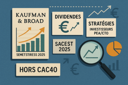 Kaufman & Broad : Résultats Semestriels 2025, Dividendes et Stratégies pour Investisseurs PEA/CTO – Un Pari Malin Hors CAC40 ?
