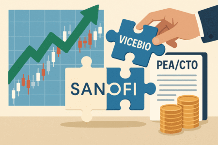 Quand un géant du CAC40 fait une grosse acquisition : faut-il réagir sur PEA/CTO ? (Cas Sanofi-Vicebio, juillet 2025)