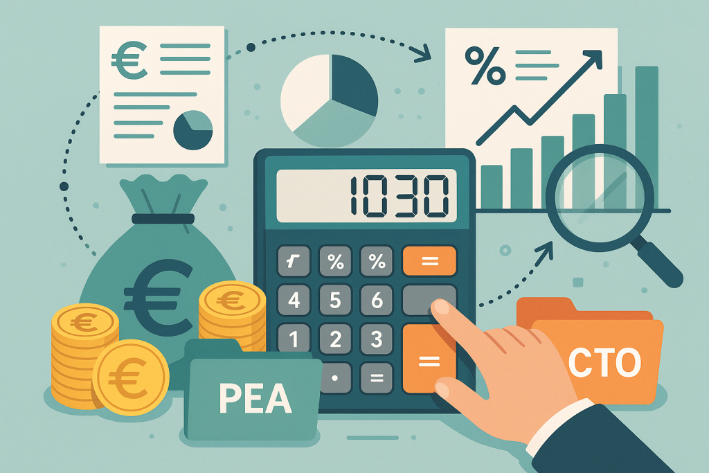 Dividendes 2025 : Calculez Votre Gain Réel sur PEA & CTO (Guide, Simulations et Astuces d'Optimisation)
