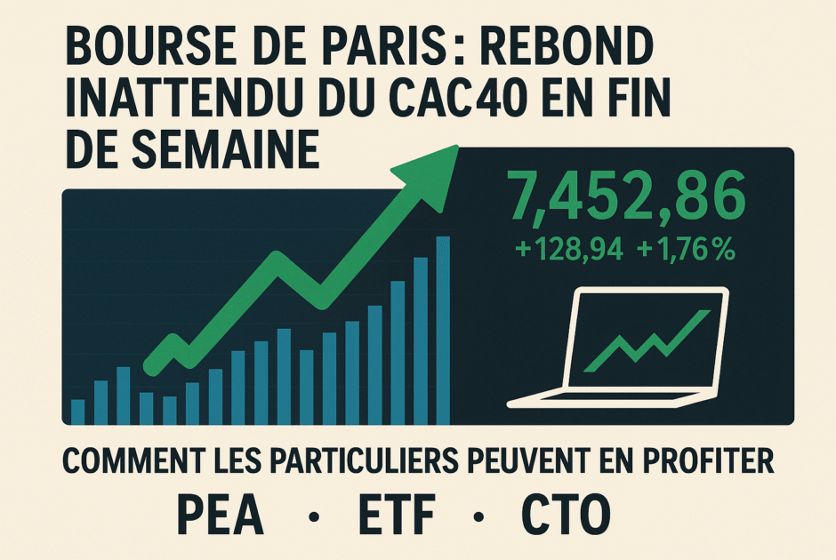 Bourse de Paris : Rebond Inattendu du CAC40 en Fin de Semaine – Comment les Particuliers Peuvent en Profiter (Stratégies PEA, ETF, CTO – Septembre 2025)
