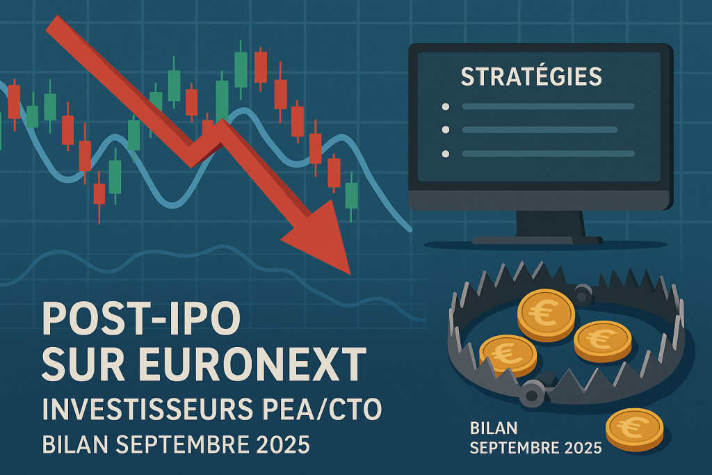 Volatilité post-IPO sur Euronext : Stratégies et pièges pour investisseurs PEA/CTO (Bilan Septembre 2025)