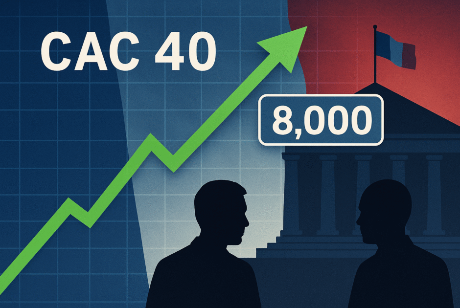 CAC 40 Rebondit au-dessus de 8 000 Points : Vrai Signal ou Illusion dans un Climat Politique Sous Tension ?